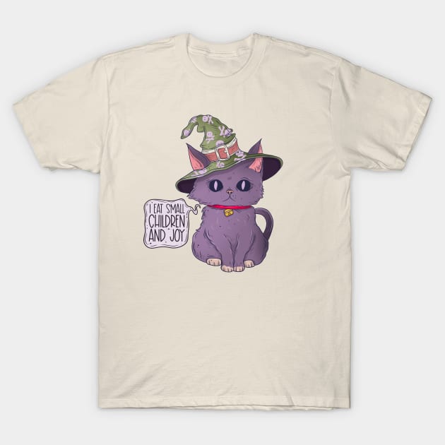 Witch cat T-Shirt by Jess Adams